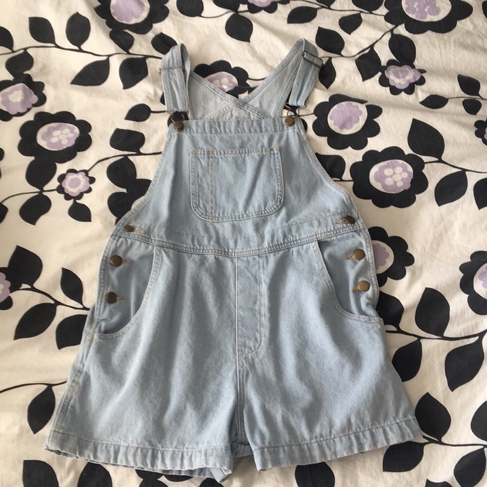 Vintage American Apparel Light Blue Denim Overalls